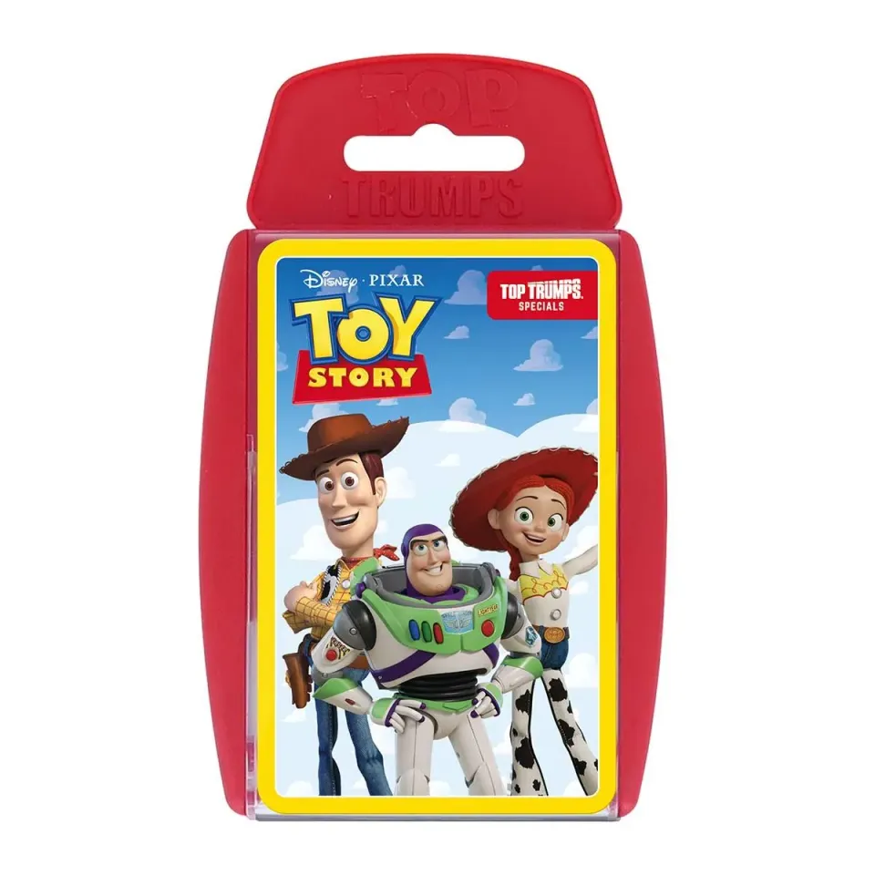 Top Trumps Toy Story kaartspel met Woody en Buzz