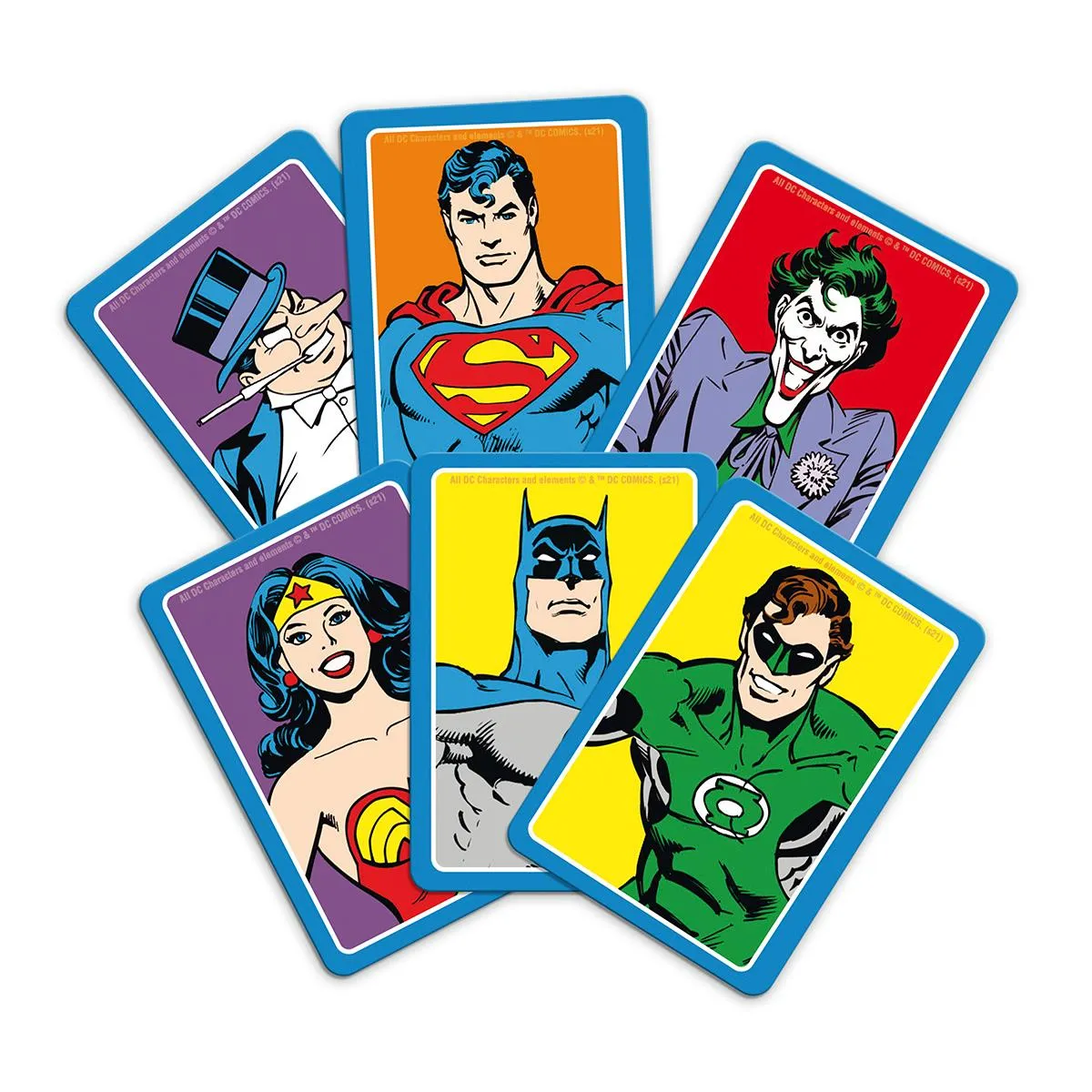 Top Trumps Match DC Comics kubusspel met 5 op een rij