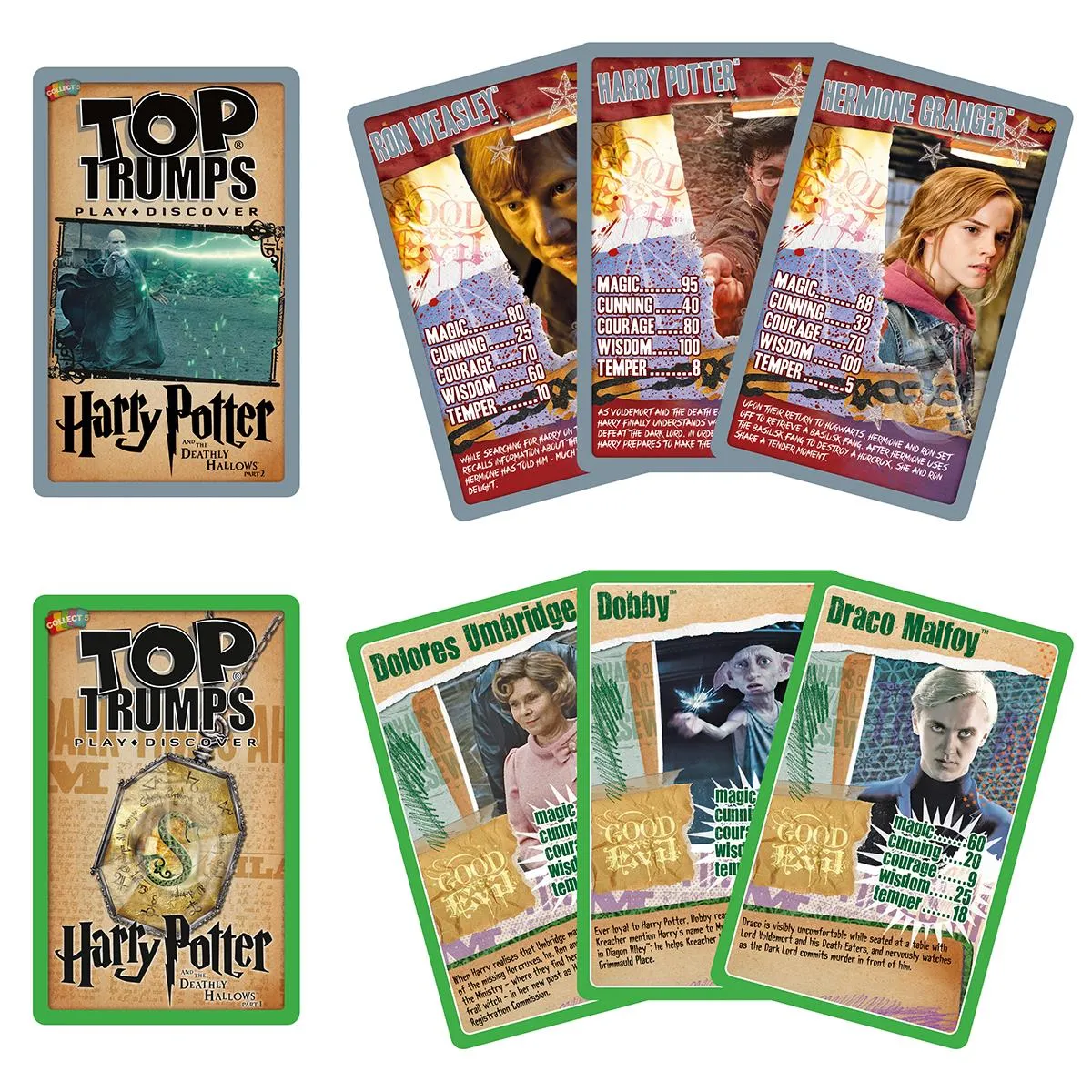 Top Trumps Harry Potter Slytherin kaartspel collectorstin 2-pak