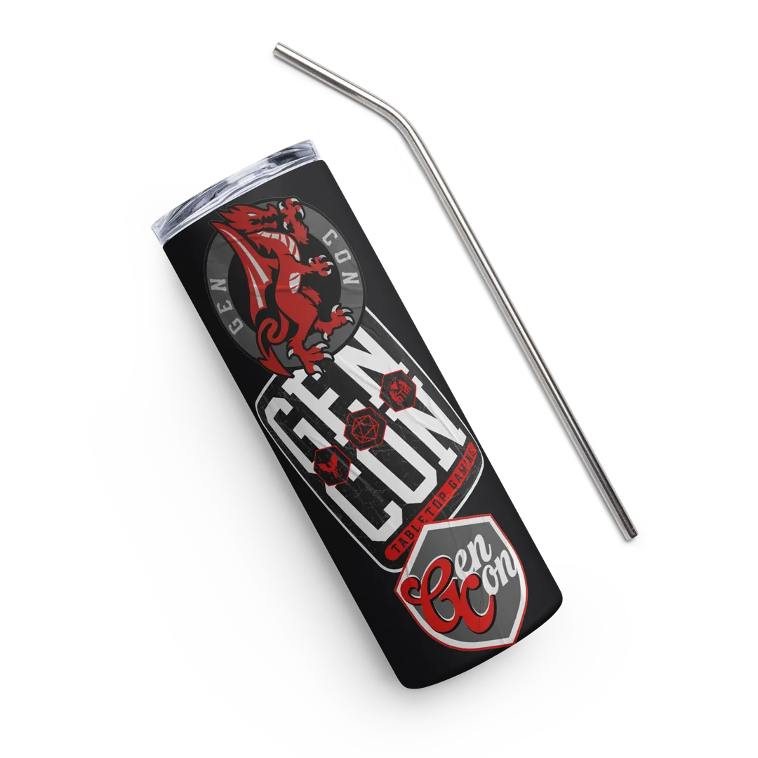 Roll A Crit Gen Con Sticker rvs tumbler 600 ml