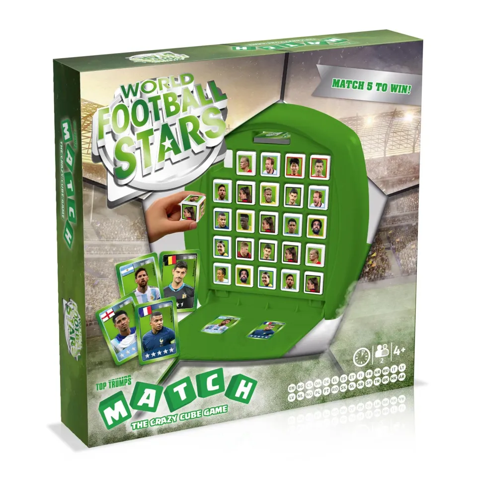 Top Trumps Match World Football Stars bordspel groen 2 spelers