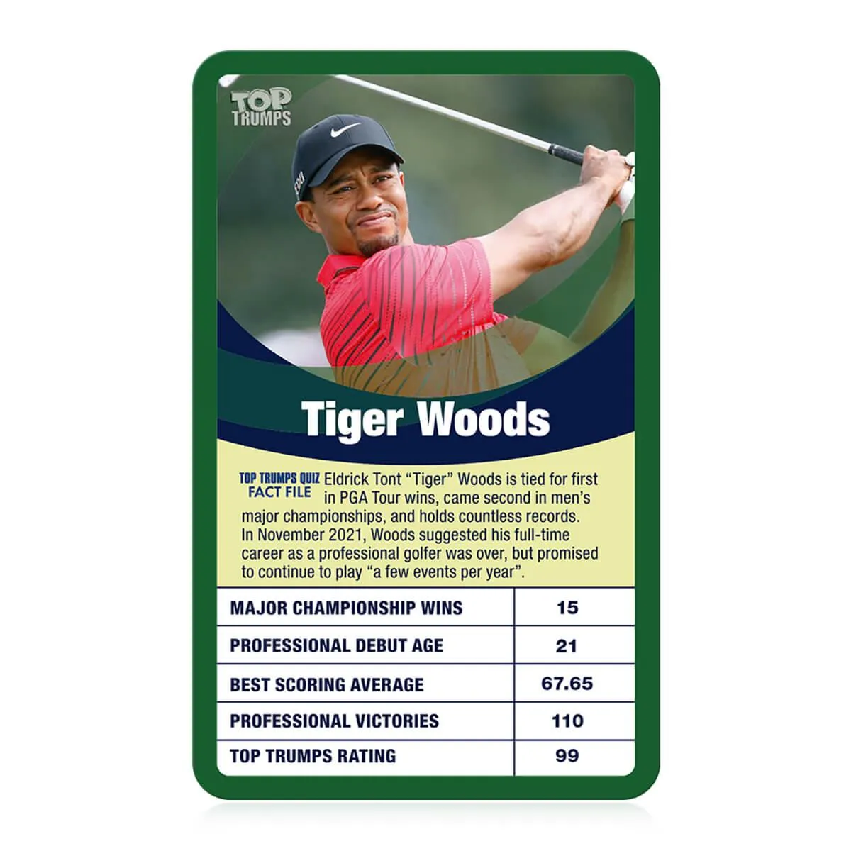 Top Trumps Greatest Golfers kaartspel 30 golfers