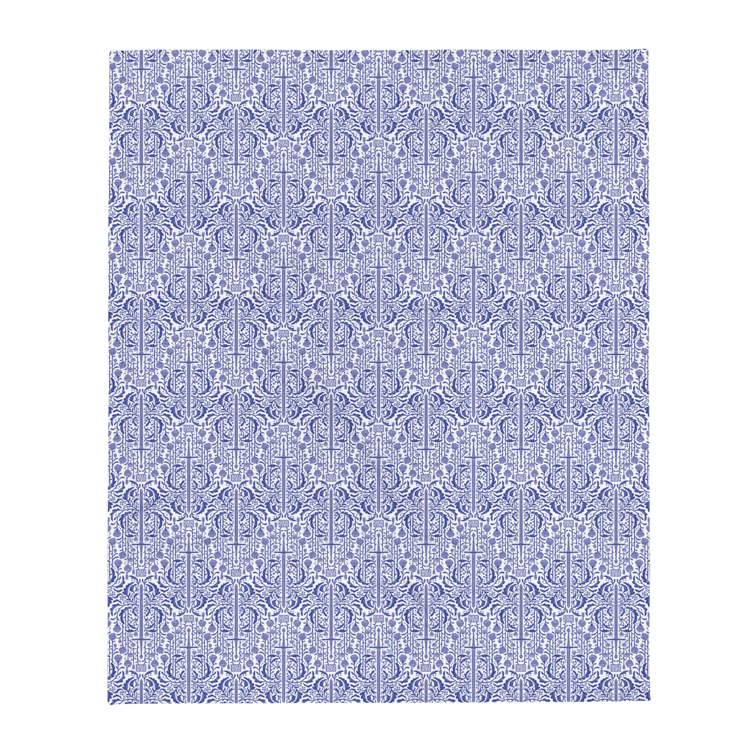 Gen Con Floral Sword deken 152x203 cm blauw