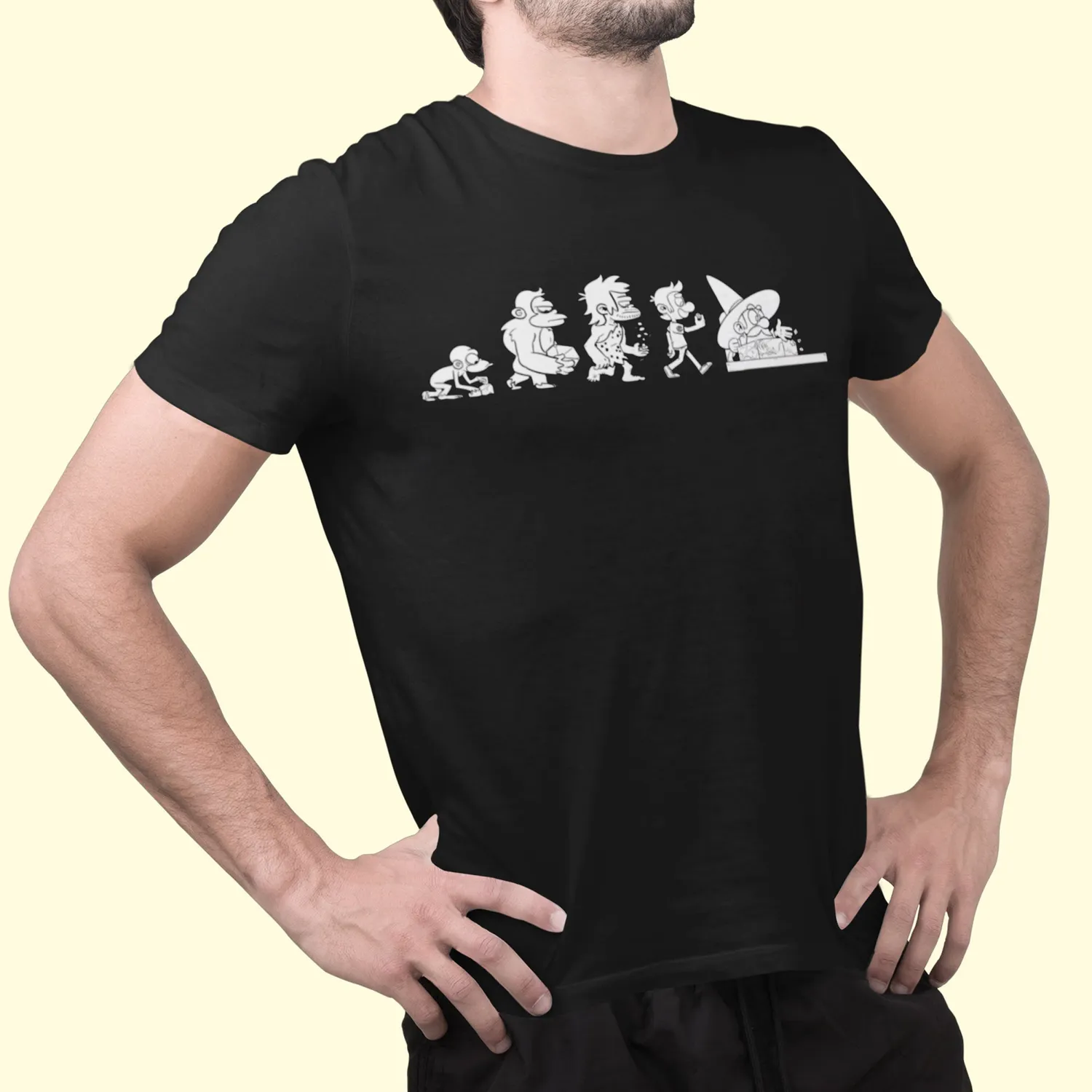 Roll A Crit Evolution of Geek T-shirt katoen unisex