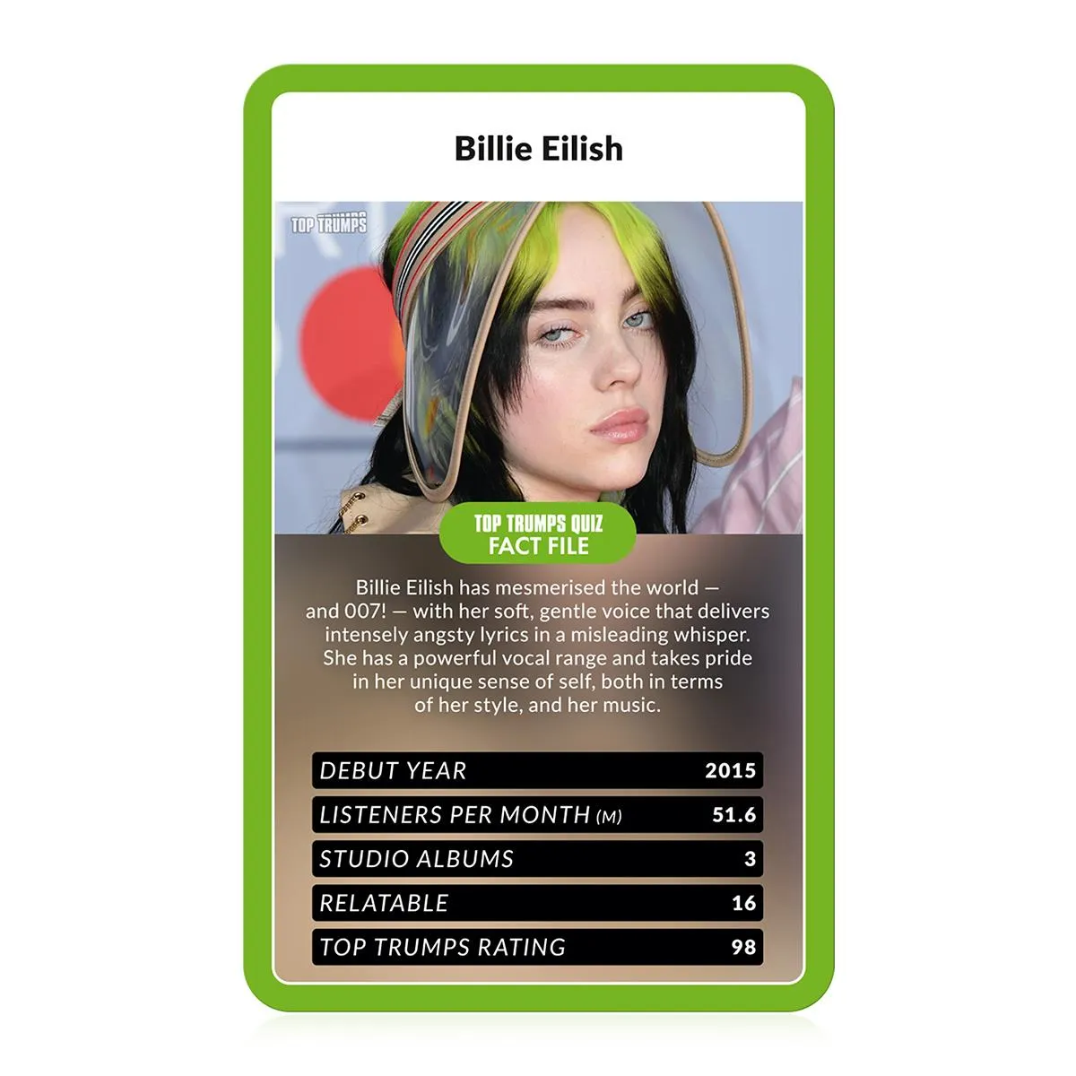 Top Trumps Gen Z Spotify Trends kaartspel artiesten