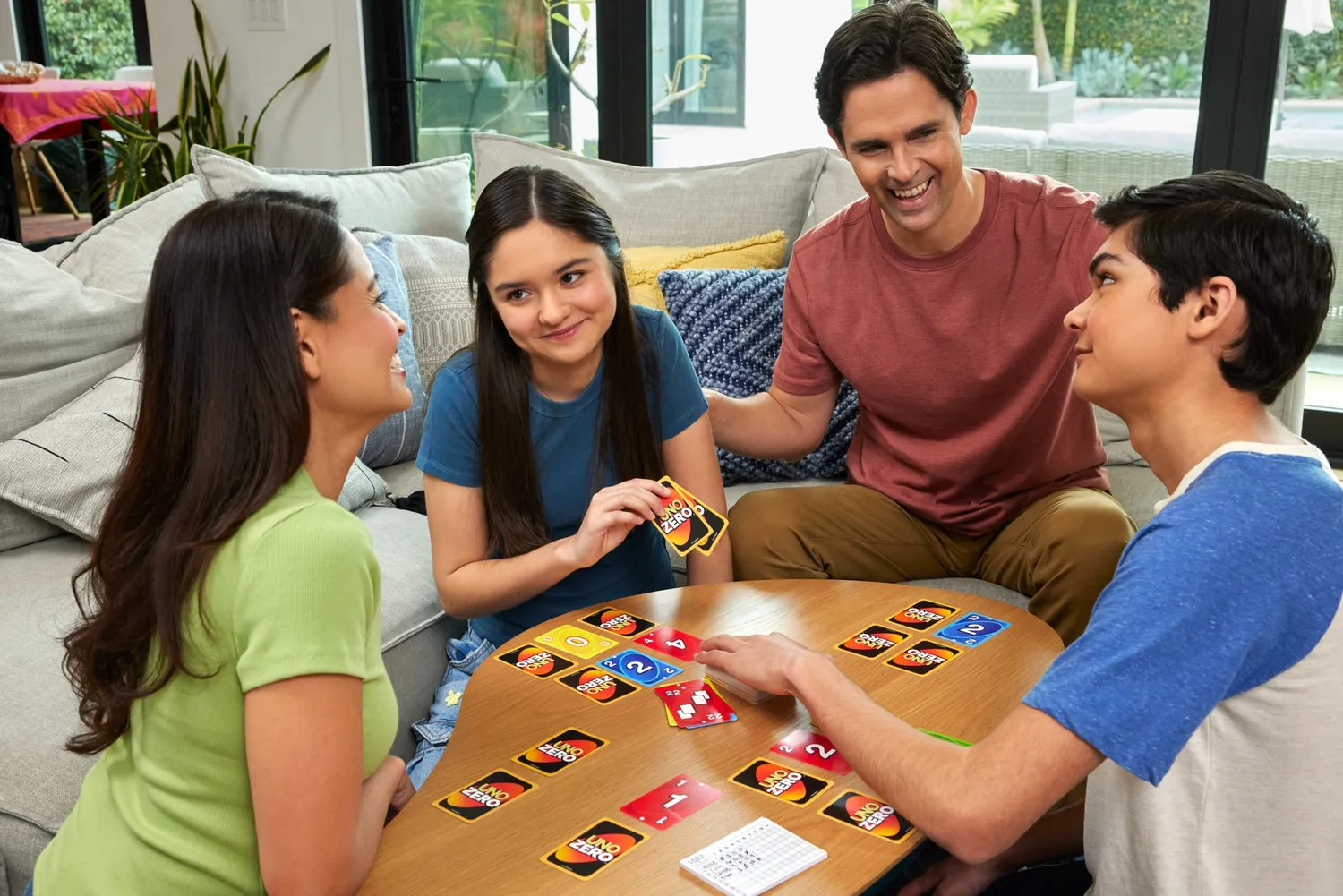 UNO Zero kaartspel 2-8 spelers laagste score