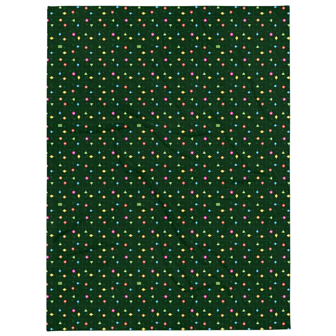 Roll A Crit Gen Con String Light Dice Deken fleece 127x152 cm