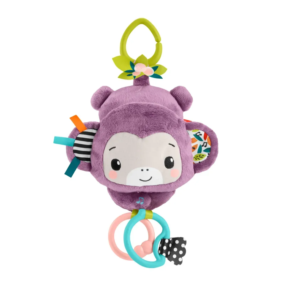 Fisher-Price Hangend Aapje muziekspeeltje paars