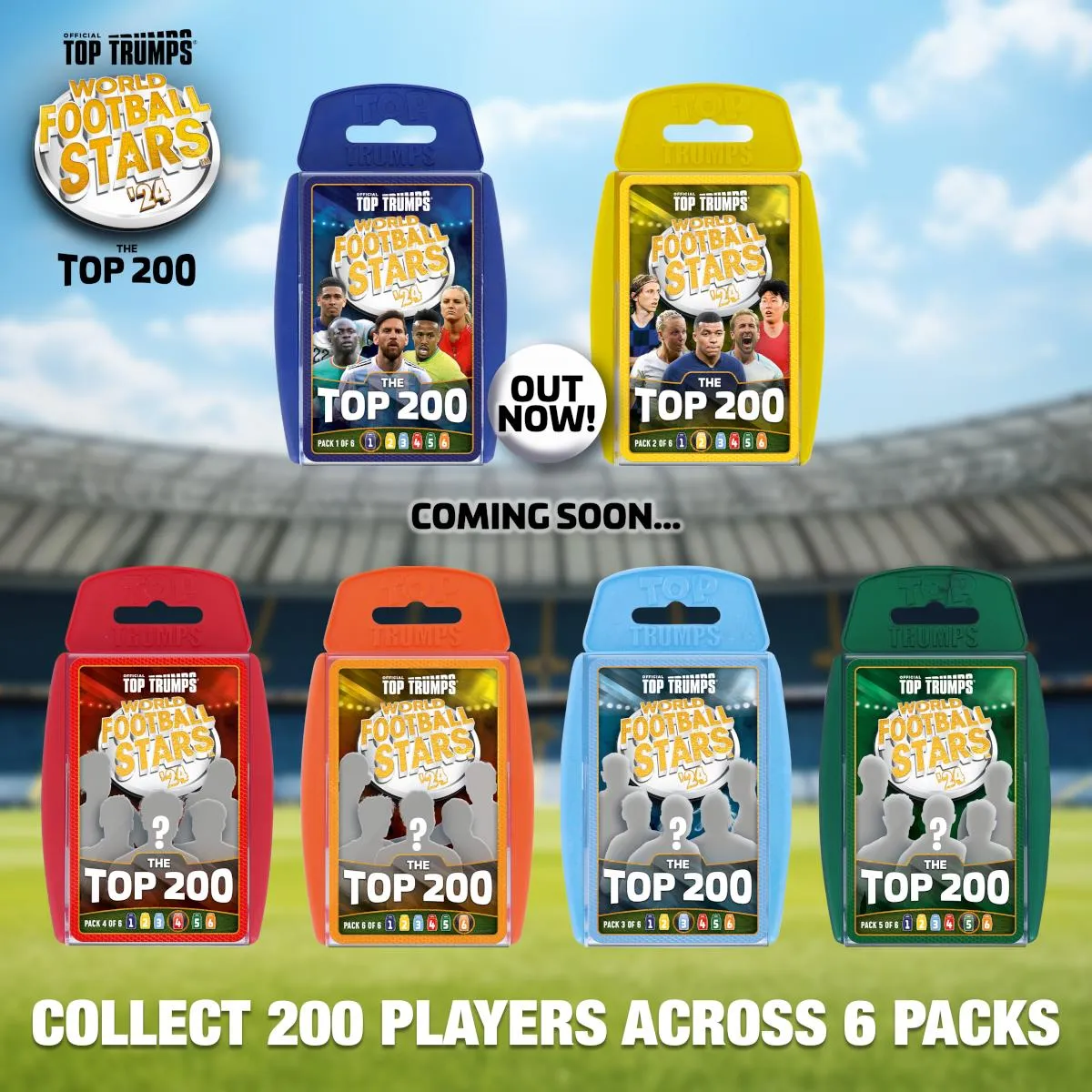 Top Trumps World Football Stars Top 200 kaartspel pack 5