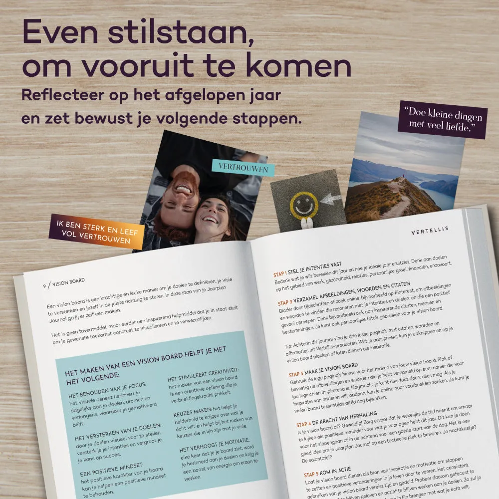 Vertellis Jaarplan journal reflectie doelen