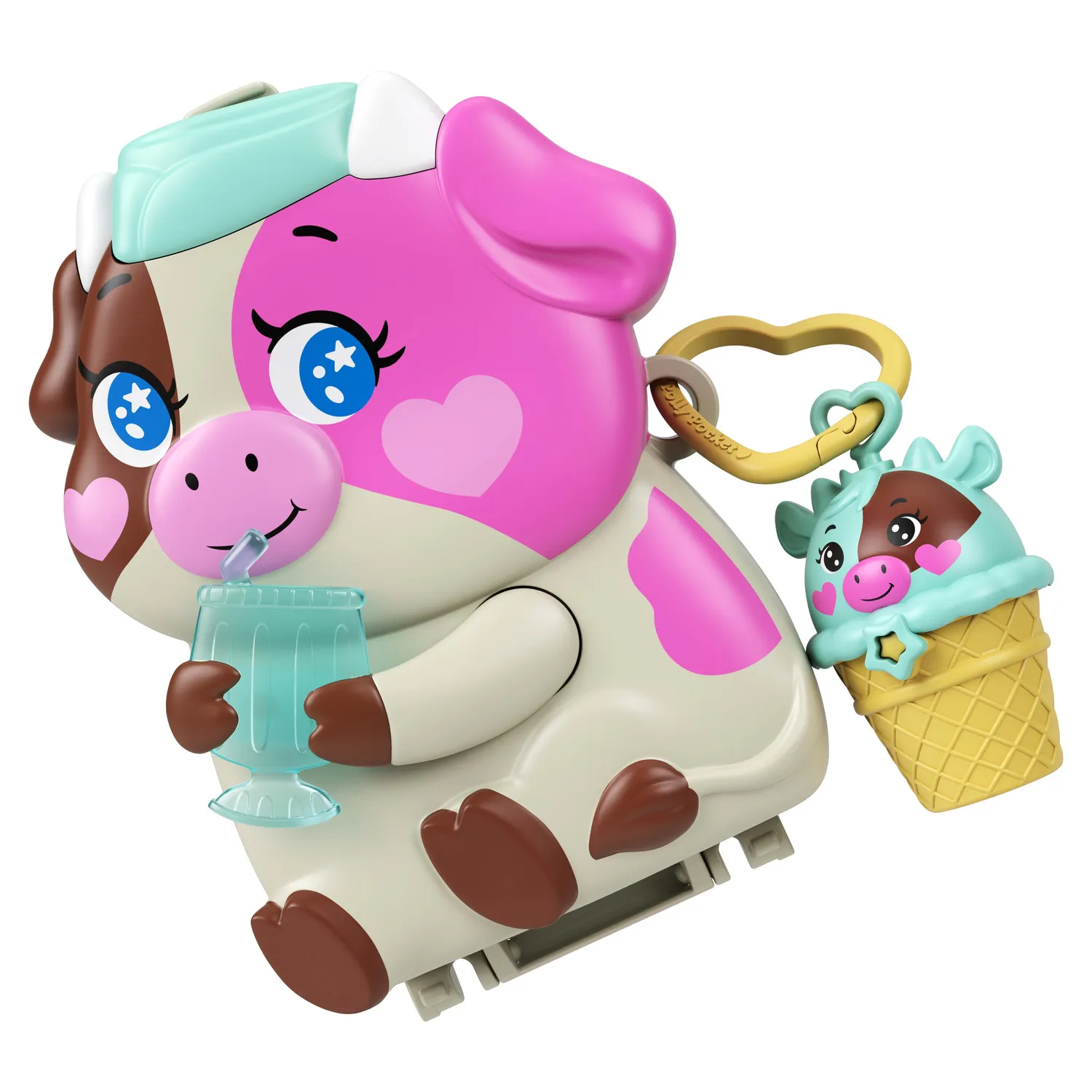 Polly Pocket Koeienbel Café speelset met pop 4 jaar en ouder