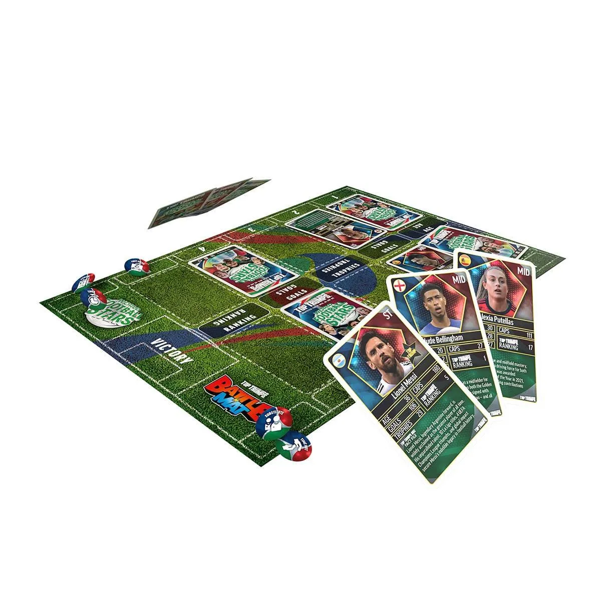 Top Trumps World Football Stars Battle Mat kaartspel
