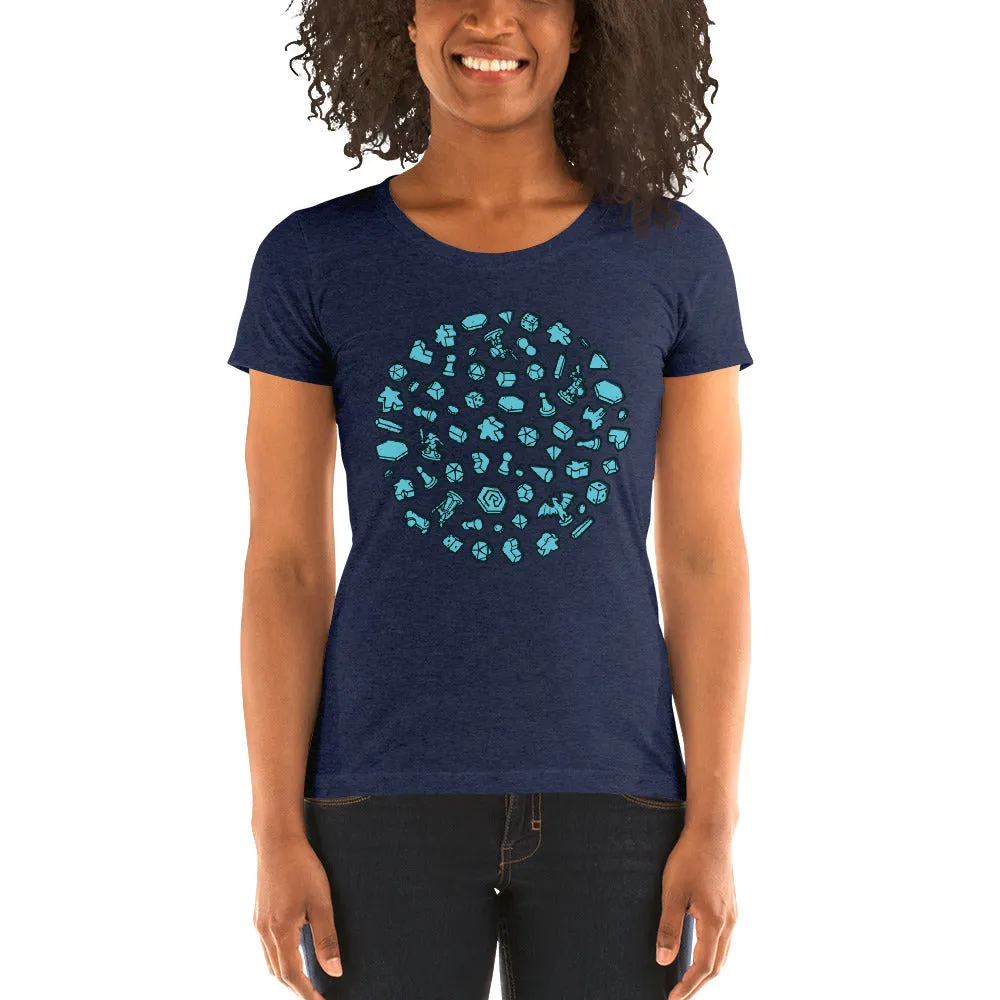 Roll A Crit Circle of Crit Fitted T-Shirt Triblend Maat M