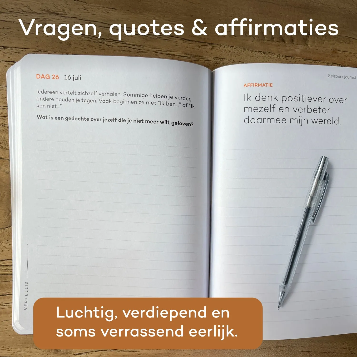 Vertellis Seizoensjournal Zomer journal 94 dagen
