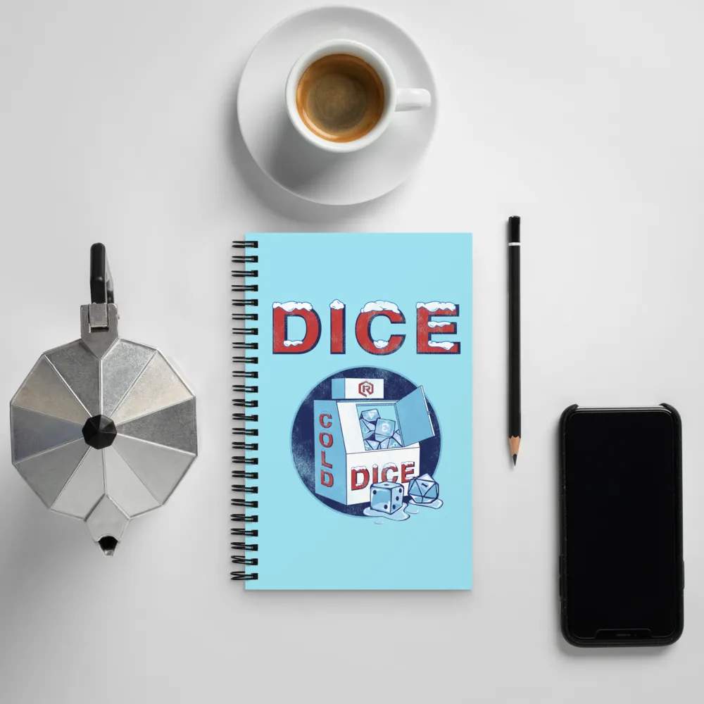 Roll A Crit ICE Dice notitieboek dotted A5