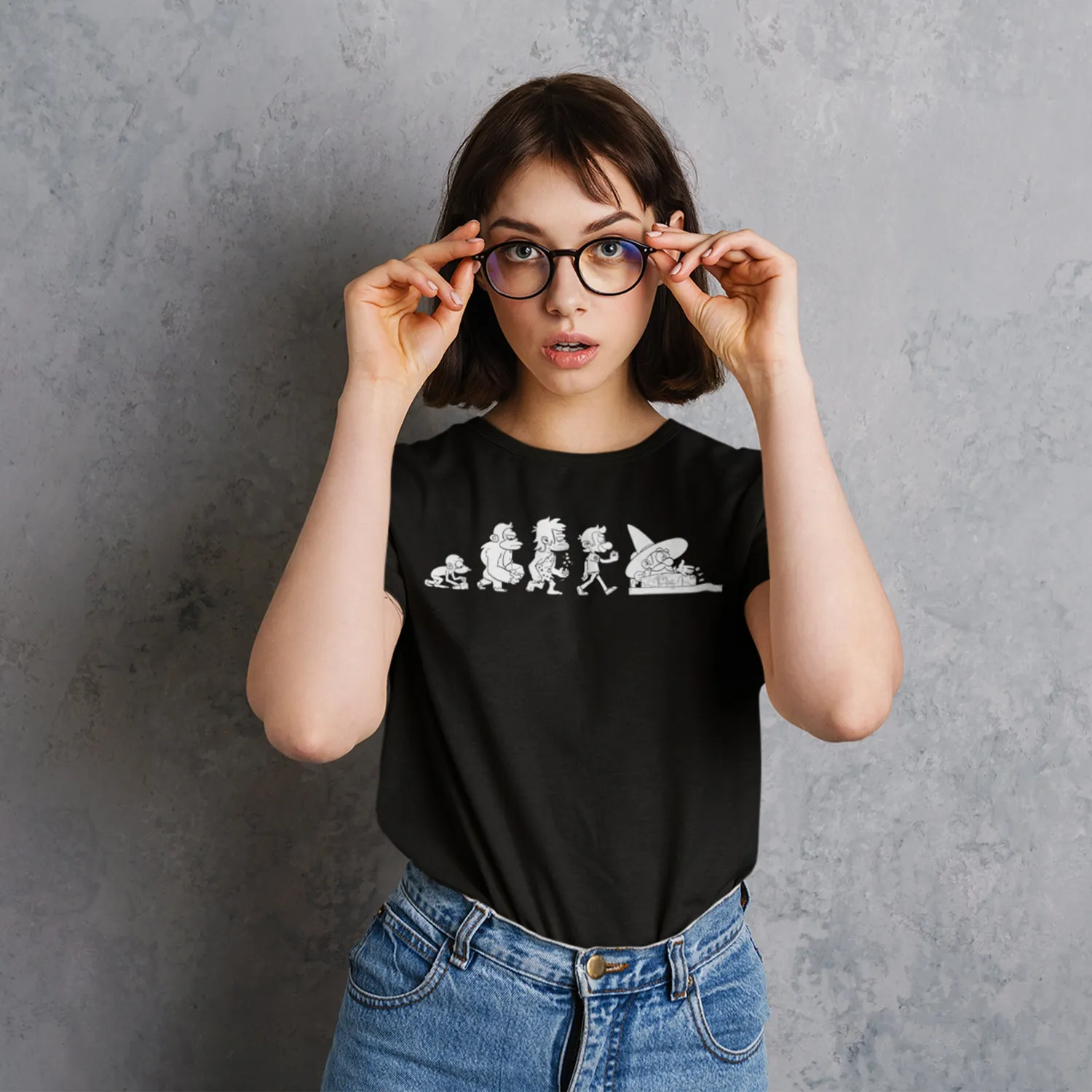 Roll A Crit Evolution of Geek T-shirt katoen unisex