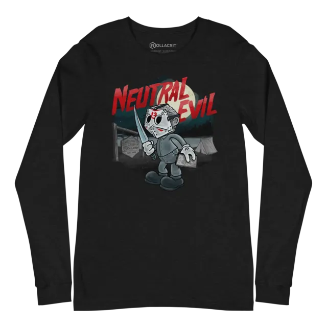 Roll A Crit Neutral Evil longsleeve shirt katoen