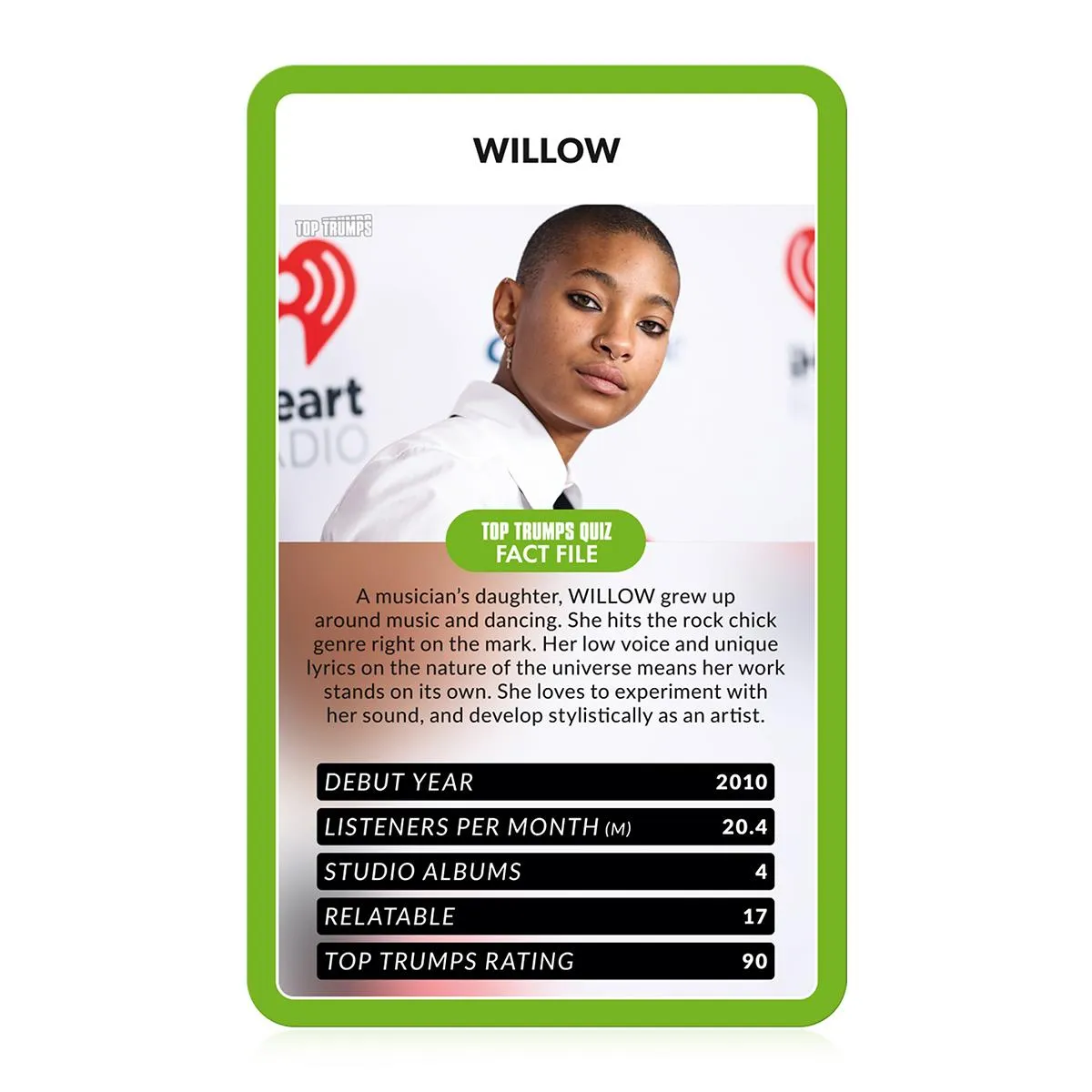 Top Trumps Gen Z Spotify Trends kaartspel artiesten