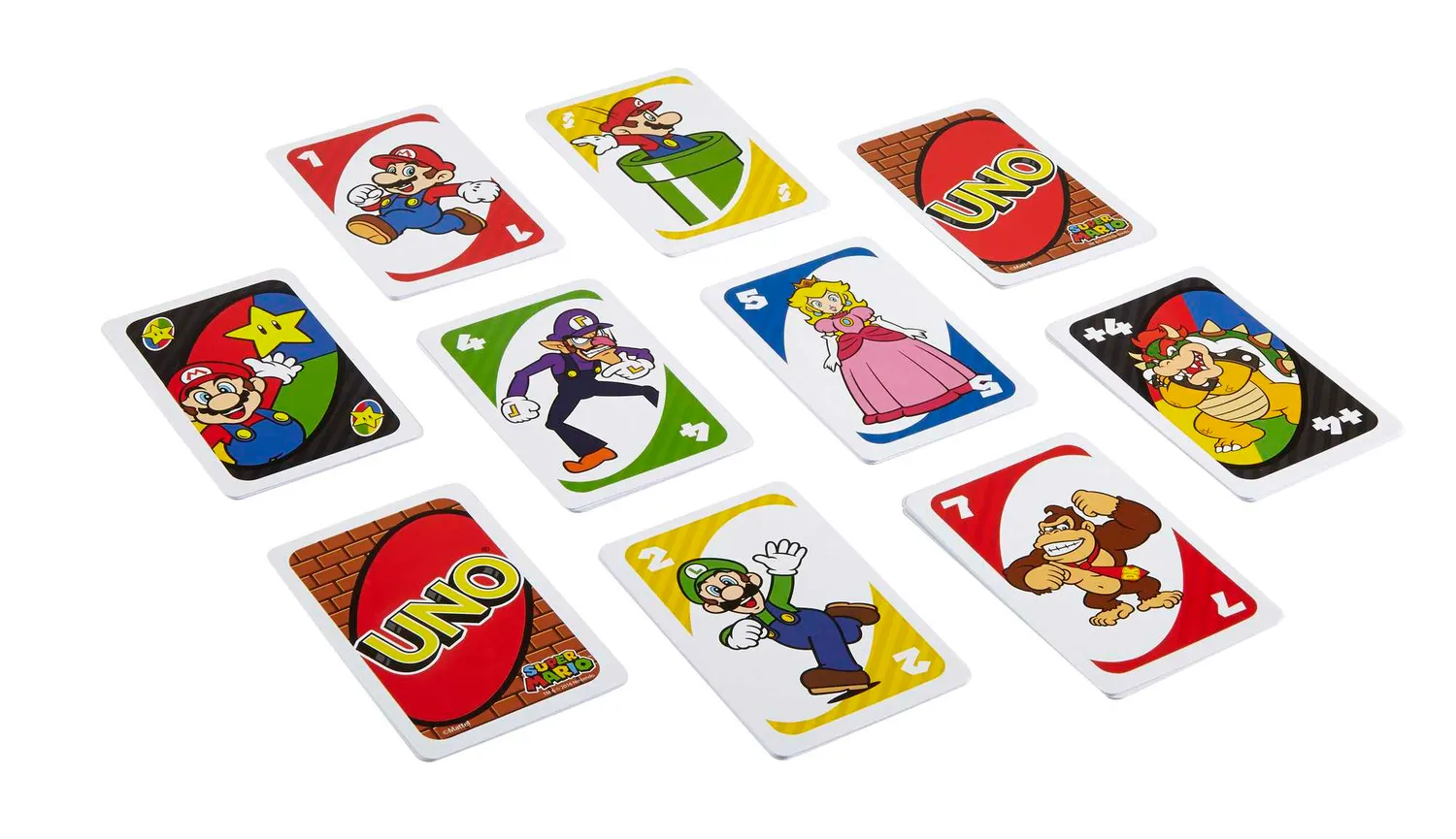 UNO Super Mario kaartspel 112 kaarten 7+