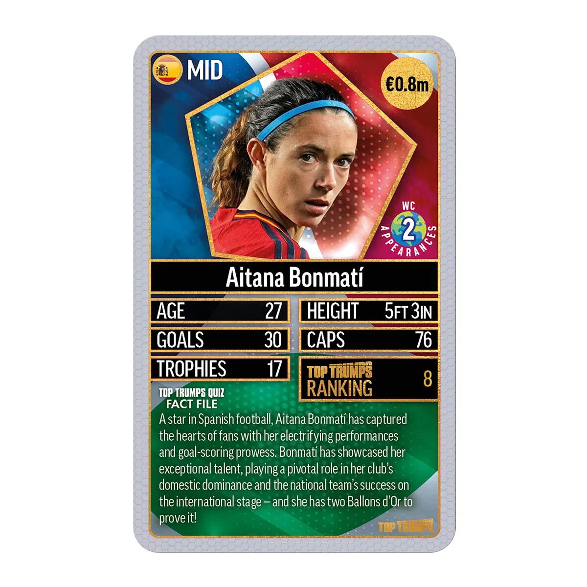 Top Trumps World Football Stars Chrome Silver kaartspel