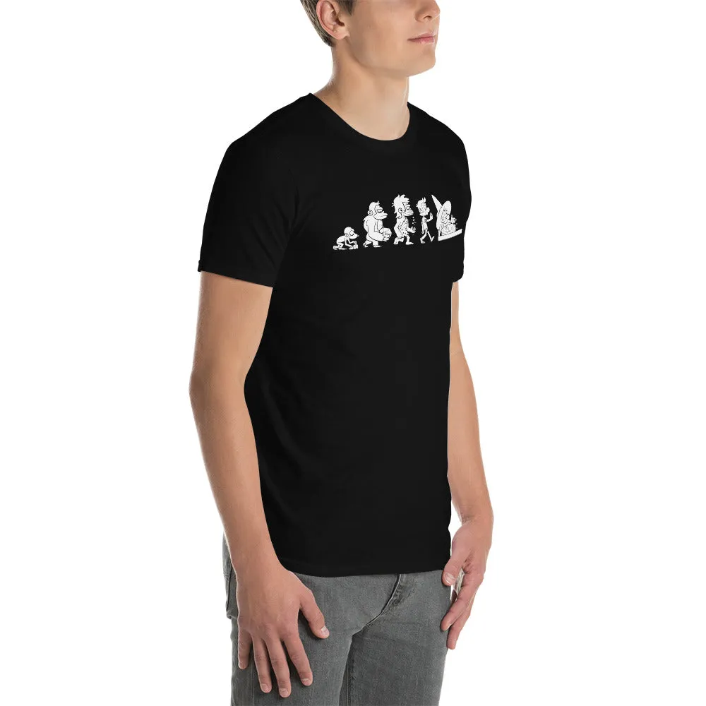 Roll A Crit Evolution of Geek T-shirt katoen unisex