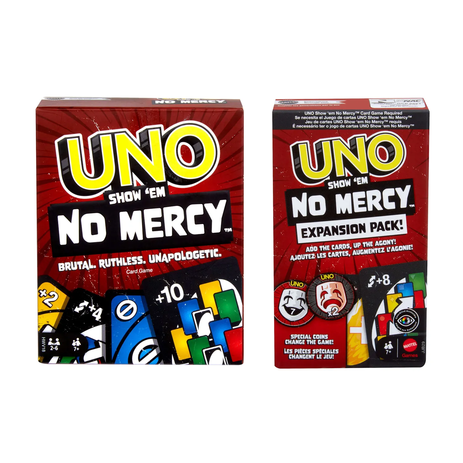 UNO Show 'Em No Mercy uitbreidingsset kaartspel 24 kaarten