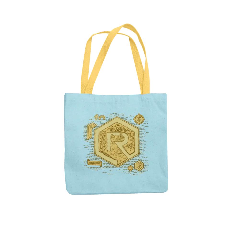 Roll A Crit Island tote bag 38x38 cm draagtas