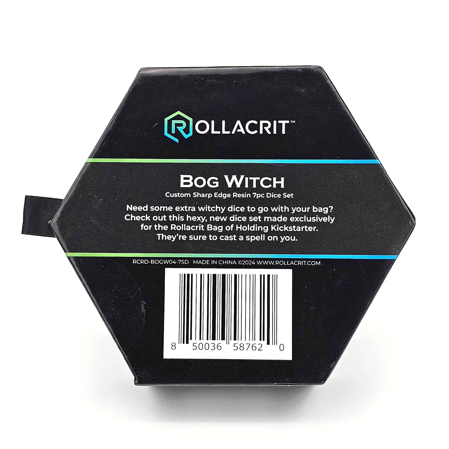 Roll A Crit Bog Witch dobbelstenenset resin 7-delig