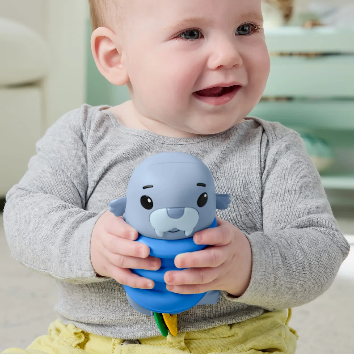 Fisher-Price Squishseas siliconen rammelaar voor baby’s