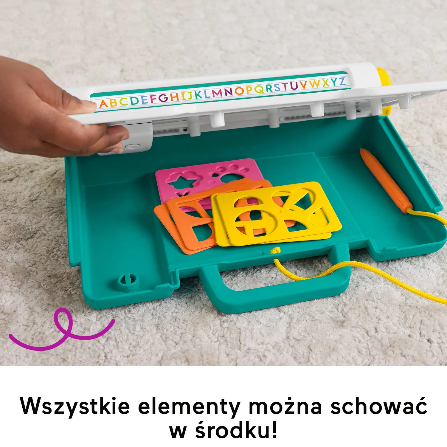 Fisher-Price Teken en Leer Tekenbord Peuter met Sjablonen