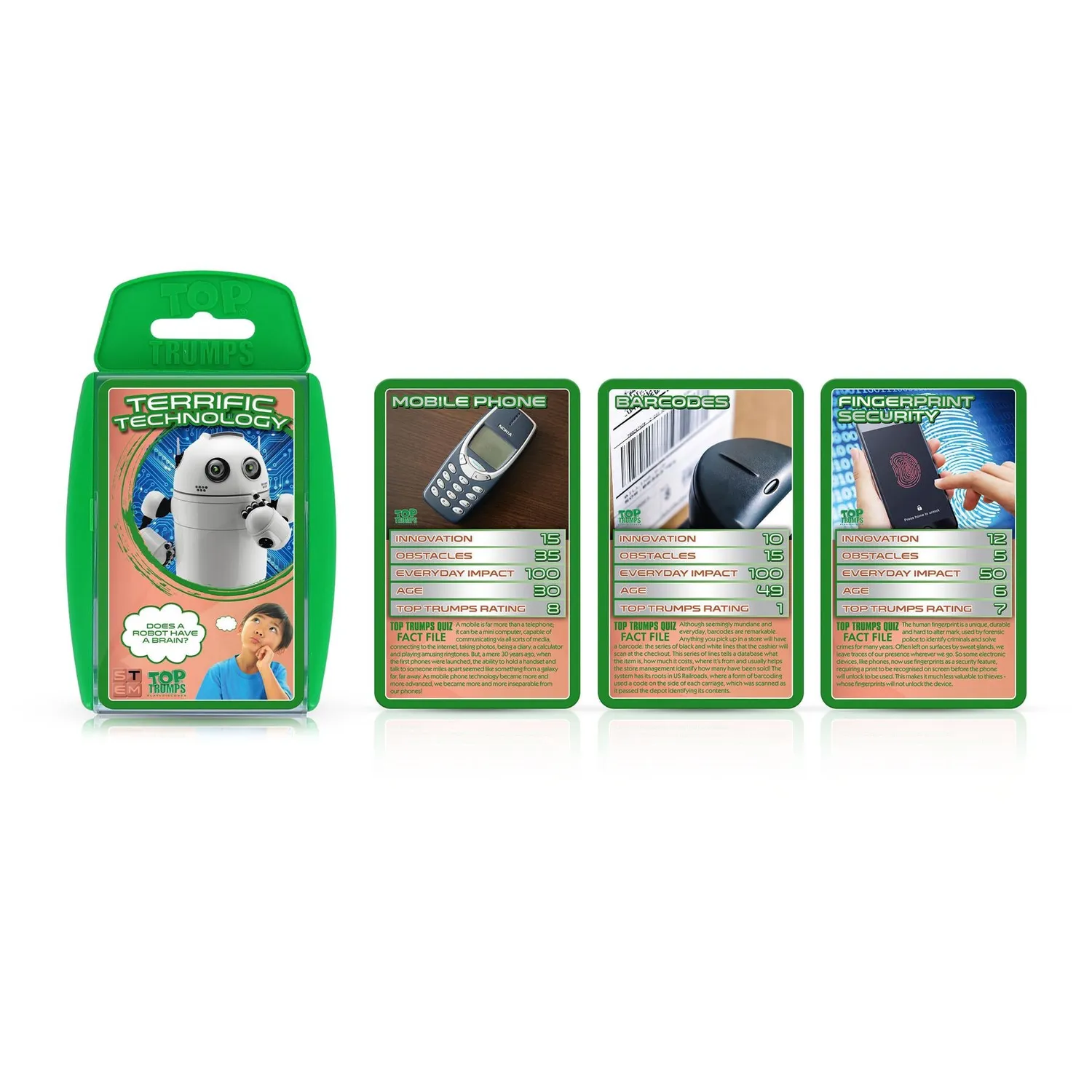 Top Trumps STEM Terrific Technology 21 kaartspel techniek