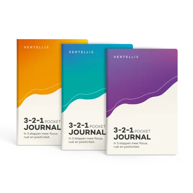 Vertellis 3-2-1 Pocket Journal A6 192 pagina's
