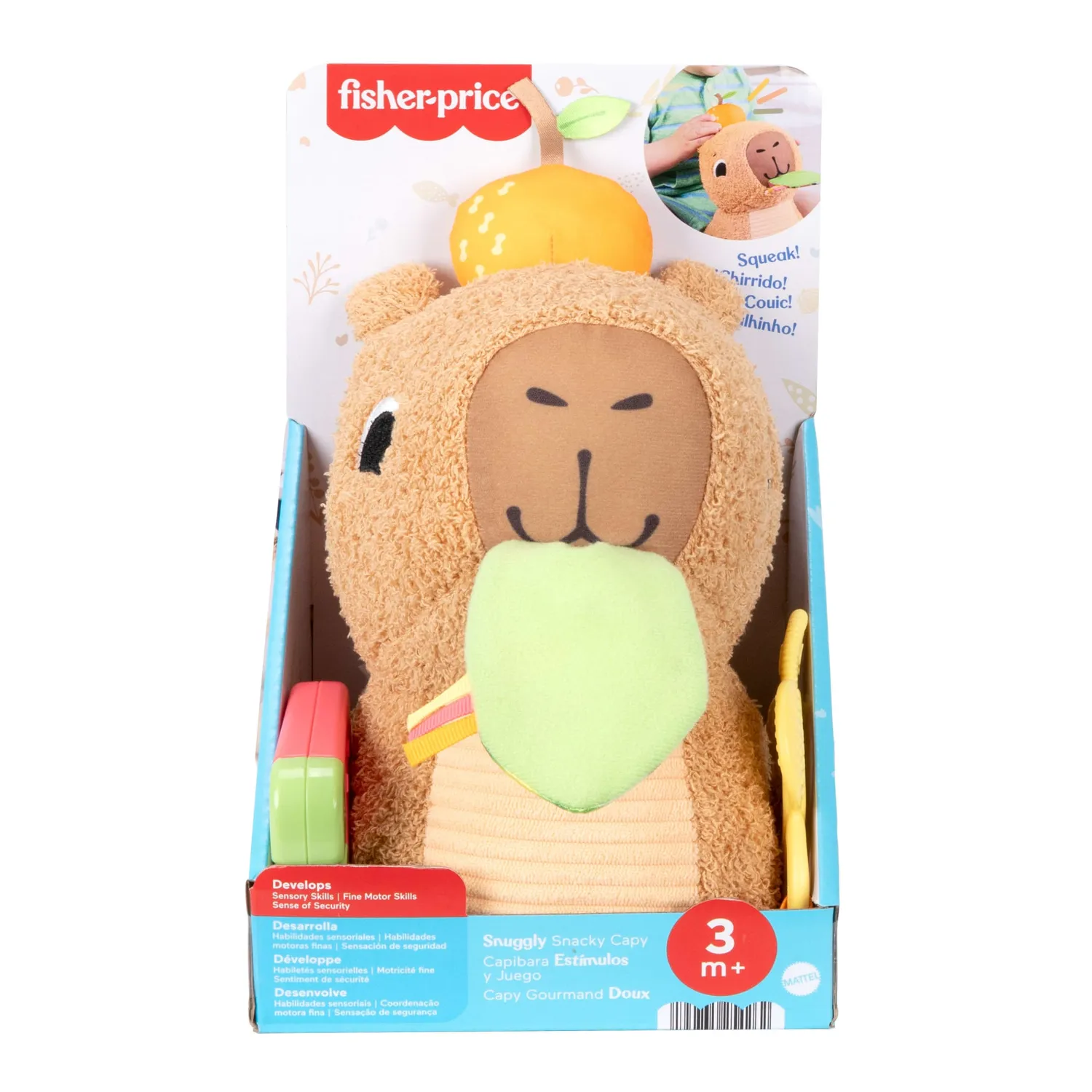 Fisher-Price zacht dierenknuffel babyspeelgoed bijtspeelgoed