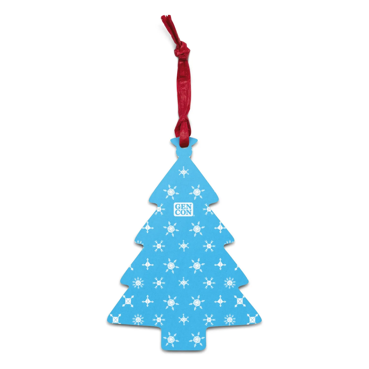 Roll A Crit Gen Con Dice Snowflake magneet hout blauw