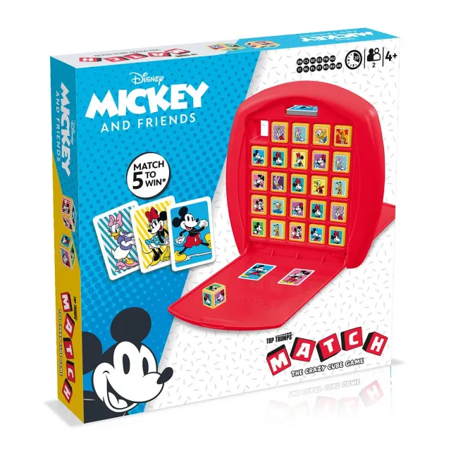 Top Trumps Match Mickey Friends kubusspel Disney 2 spelers