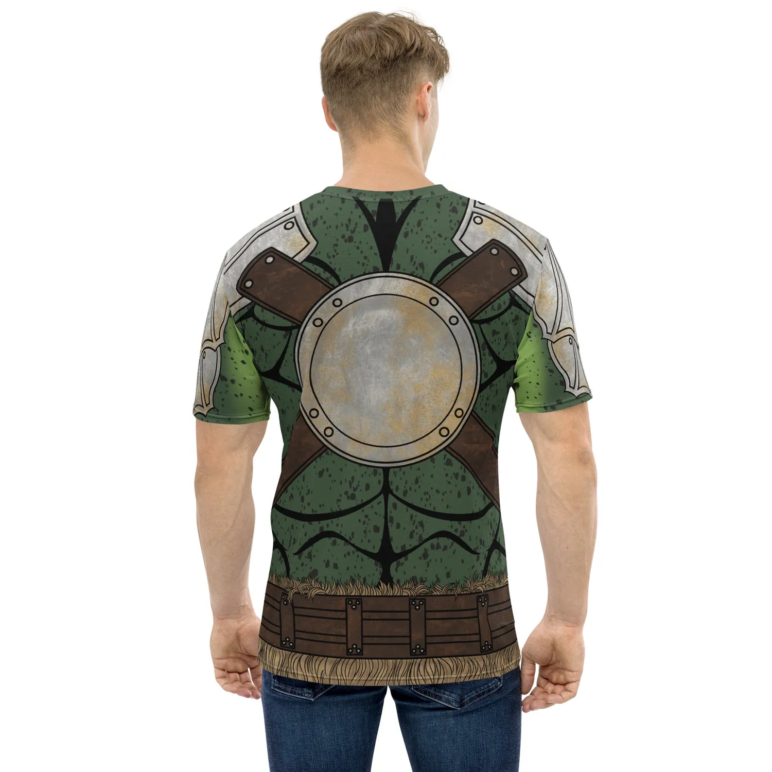 Roll A Crit Ogre all-over T-shirt stretch