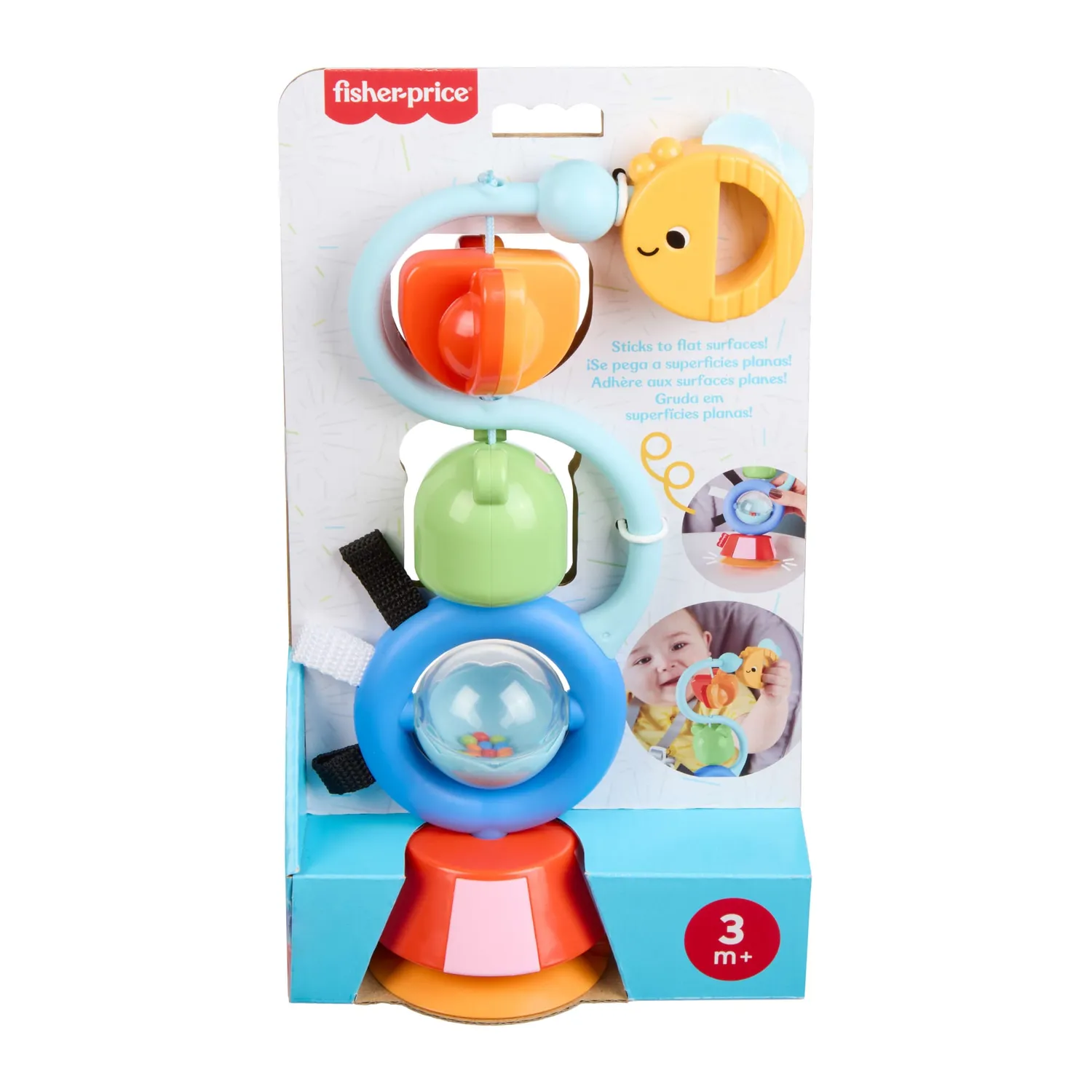 Fisher-Price sensorisch babyspeelgoed met zuignap vanaf 3 maanden