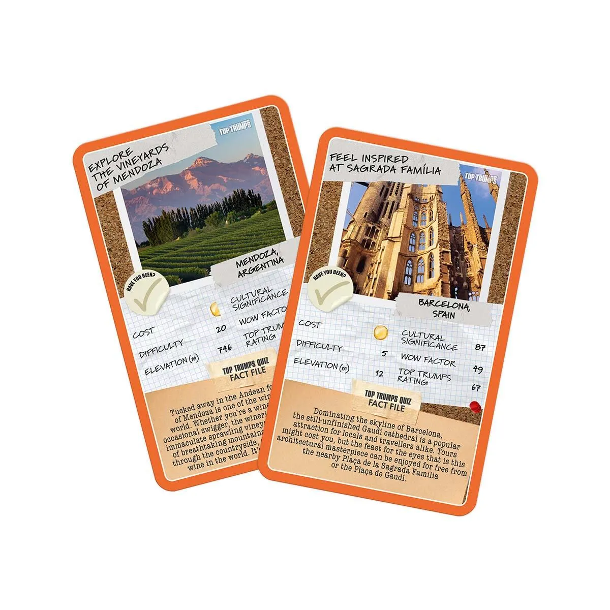 Top Trumps Backpackers Bucket List kaartspel reizen