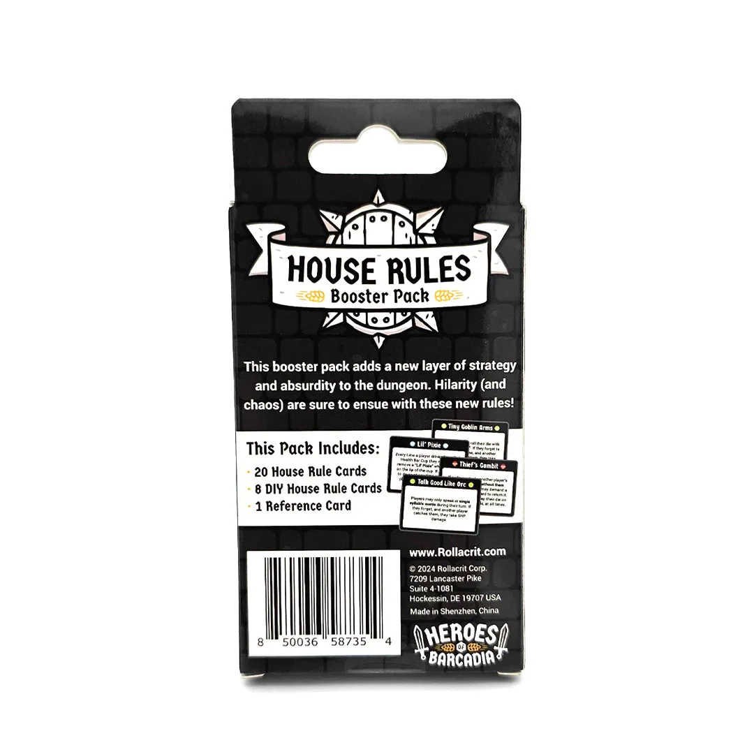 Heroes of Barcadia House Rules Booster 29 kaarten PVC