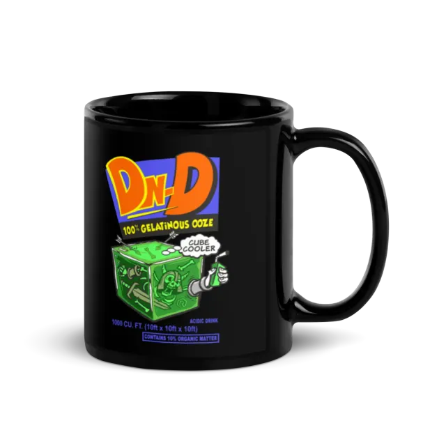 Roll A Crit Gelatinous Cubic Cooler mok zwart 11 oz
