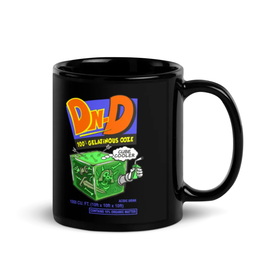 Roll A Crit Gelatinous Cubic Cooler mok zwart 11 oz