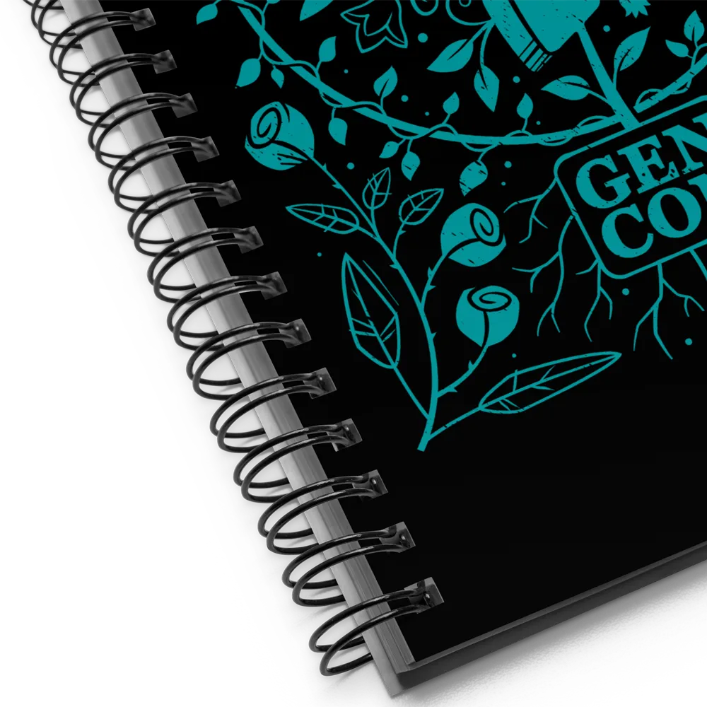 Gen Con Botanical Meeple spiraal notebook gestippeld