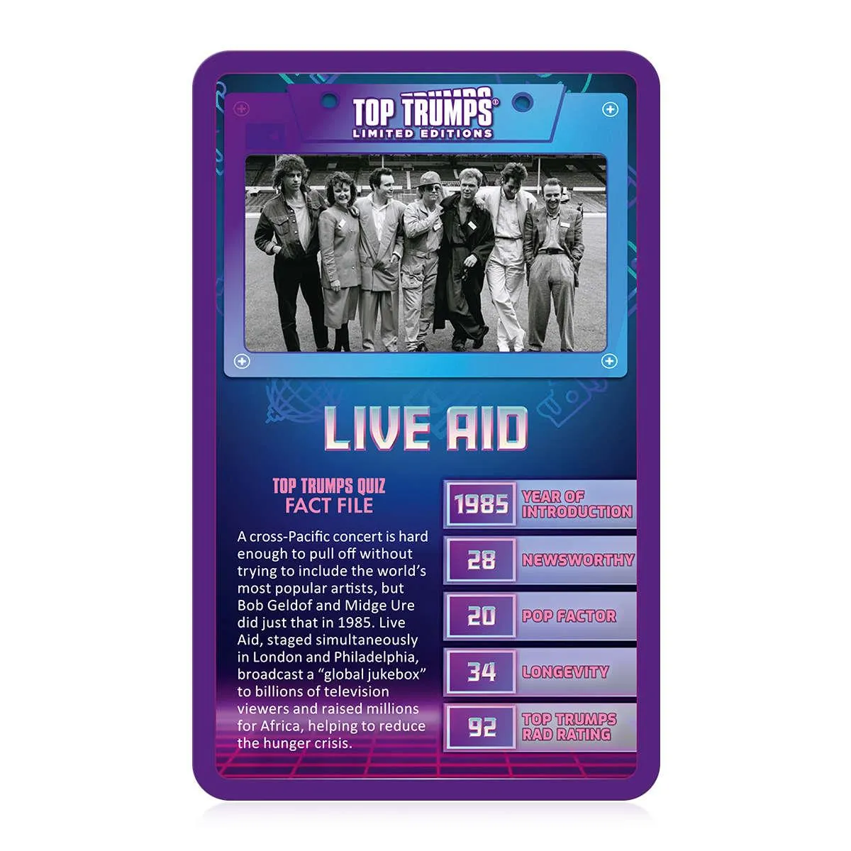Top Trumps 1980's kaartspel jaren 80 editie