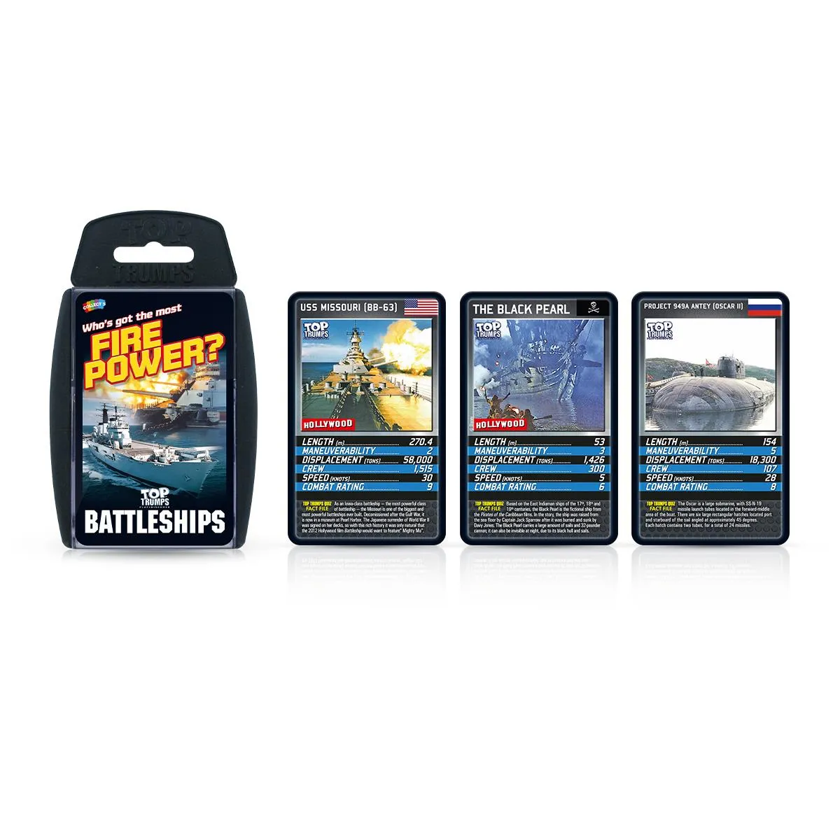 Top Trumps Battleships kaartspel schepen editie