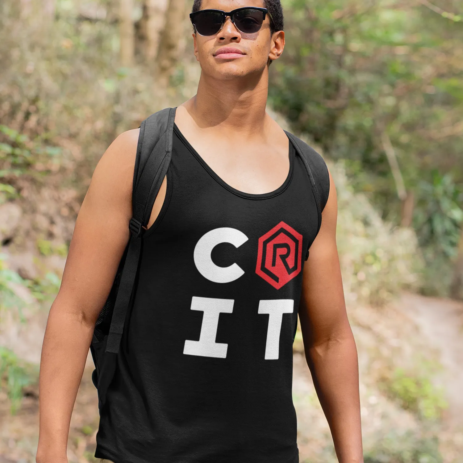 Rollacrit CRIT Logo Tank Top zwart mouwloos unisex