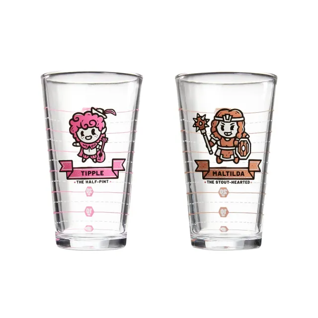 Heroes of Barcadia Party Pack pintglazen set 2x 473ml