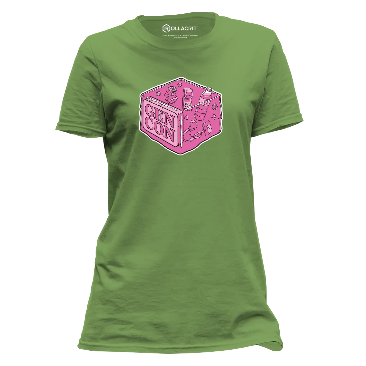 Gen Con Pink Gelatinous Cube femme T-shirt katoen