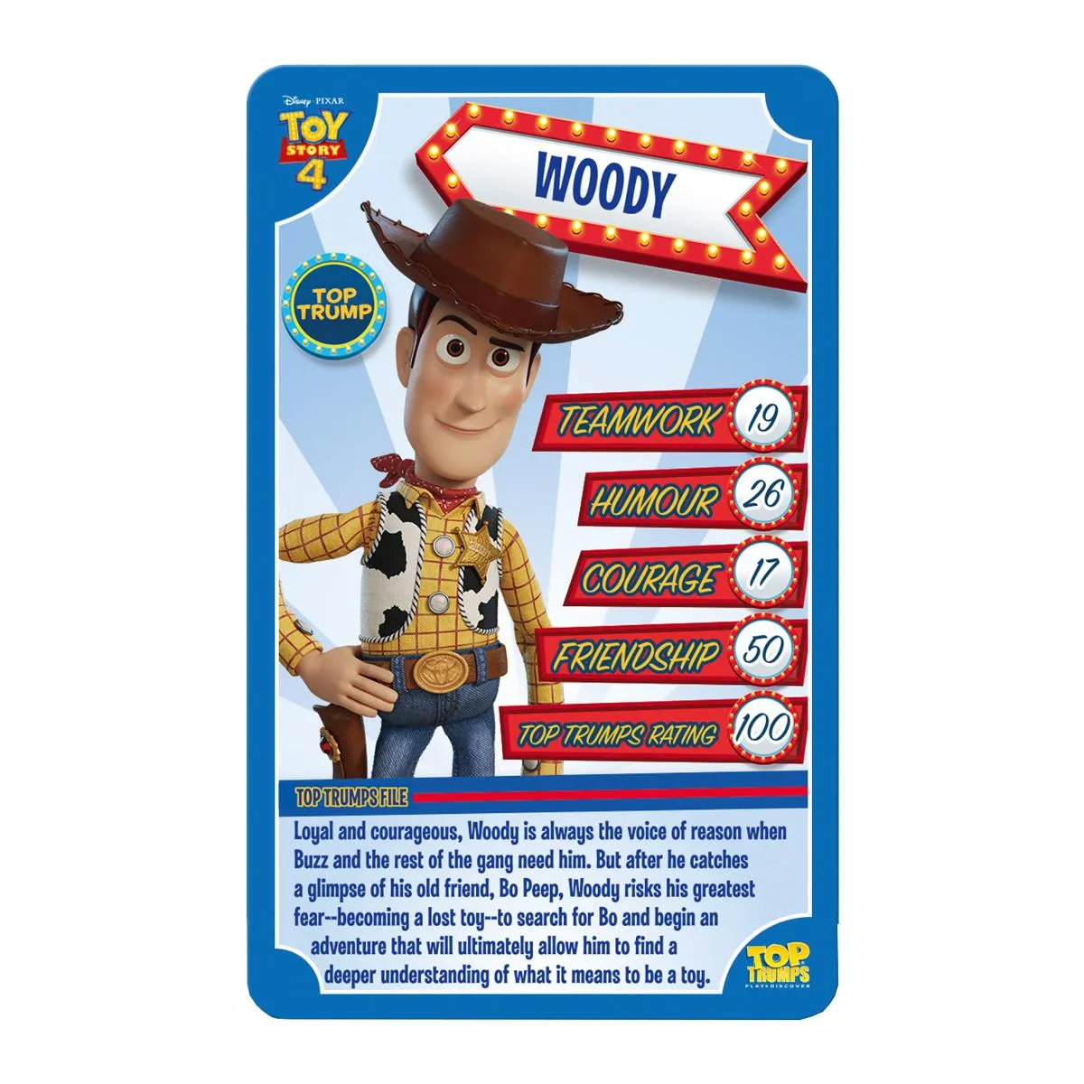 Top Trumps Toy Story 4 kaartspel met 30 kaarten
