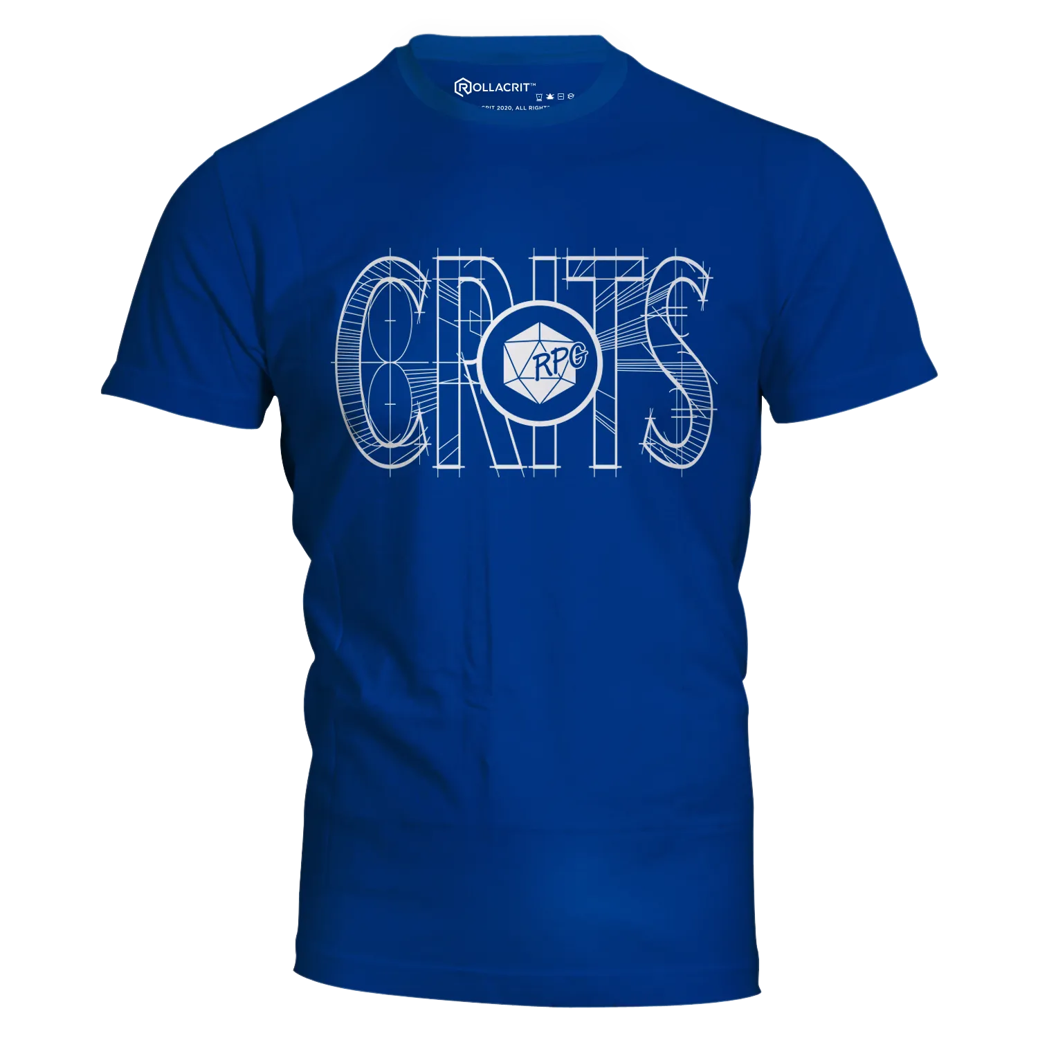 Roll A Crit RPG Crits slim fit T-shirt heather royal