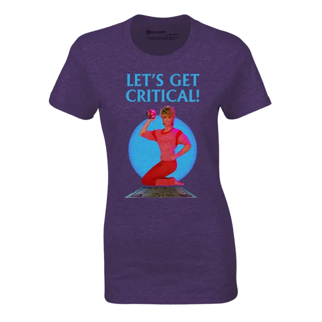 Roll A Crit Let's Get Critical fitted T-shirt paars